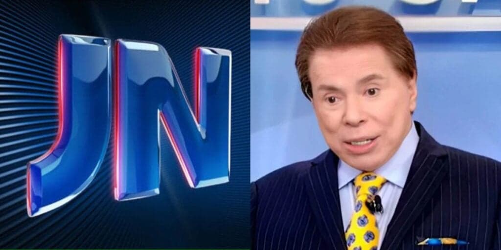 Com William Bonner fora do ar, Silvio Santos surge no meio do Jornal Nacional e ferida de famoso é exposta