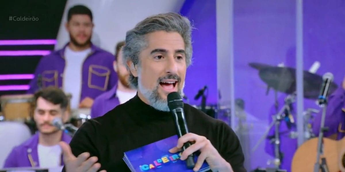 Marcos Mion registrou baixa audiência com o "Caldeirão" (Foto: Reprodução/TV Globo)