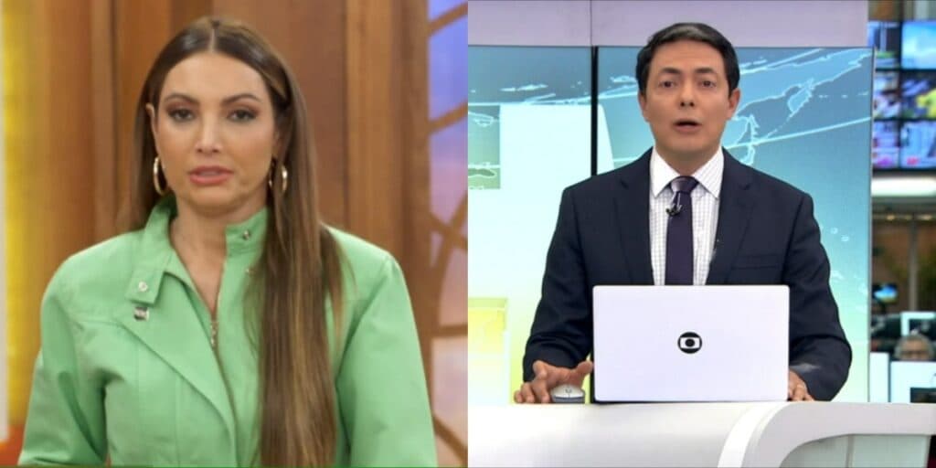 Patrícia Poeta é interrompida ao vivo no Encontro e Alan Severiano entra com plantão: "Prenderam hoje"