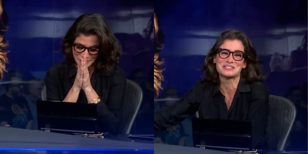 O choro de Renata Vasconcellos no Jornal Nacional após não aguentar o que viu e motivo: "Desculpa"