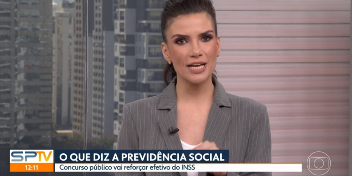 Sabina Simonato deu notícia sobre o INSS (Foto: Reprodução/TV Globo)
