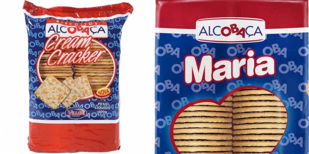 Marca Alcobaça de biscoitos, fabricada pela Indústria de Massas Alimentícias Villoni, foi barrada pela Vigilância Sanitária por falta de higiene (Foto Reprodução/Internet)