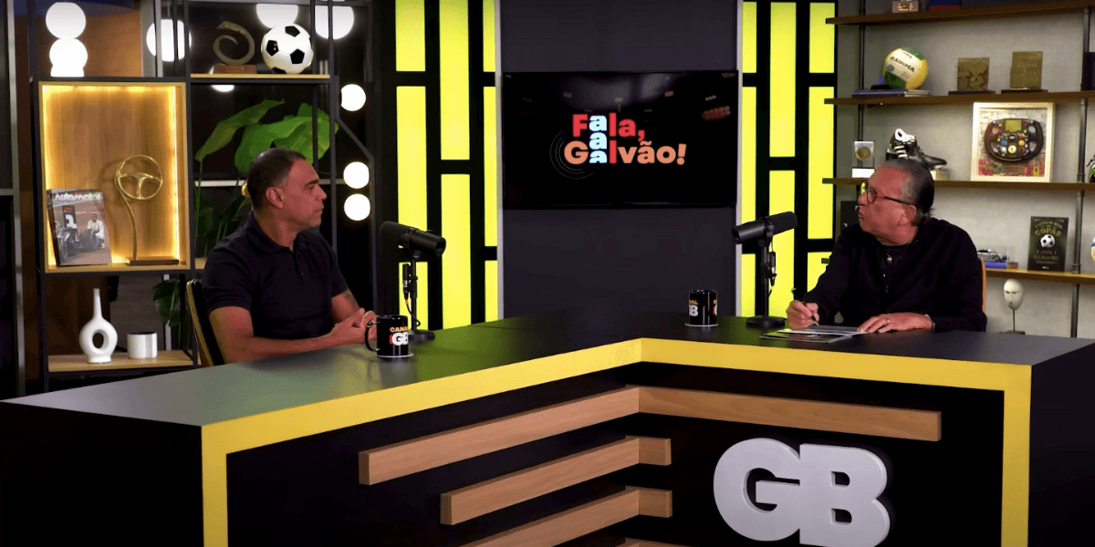 Denílson e Galvão no Canal GB (Reprodução/Youtube)