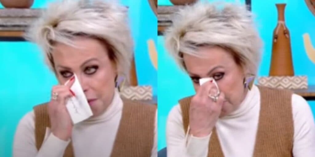 O choro copioso de Ana Maria ao perder o chão com morte de colega na Globo ao vivo: "Desculpem"