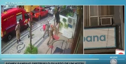 Ator se joga de prédio - Foto Record