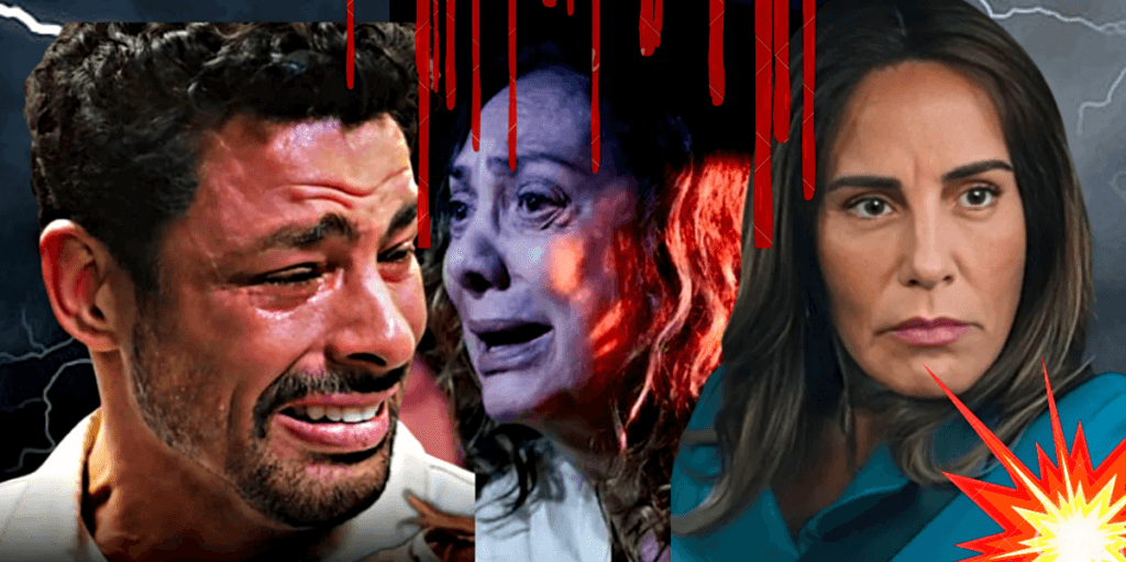 Luto em Terra e Paixão - Com doença terminal, Agatha é sequestrada, Irene manda matá-la e Caio vai ao chão
