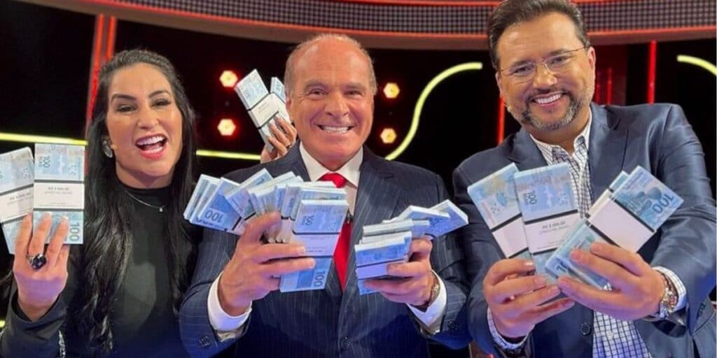 Marcelo de Carvalho recebe Geraldo Luís e Fabíola Gadelha na estreia do ‘Mega Senha Power’ neste sábado (12)