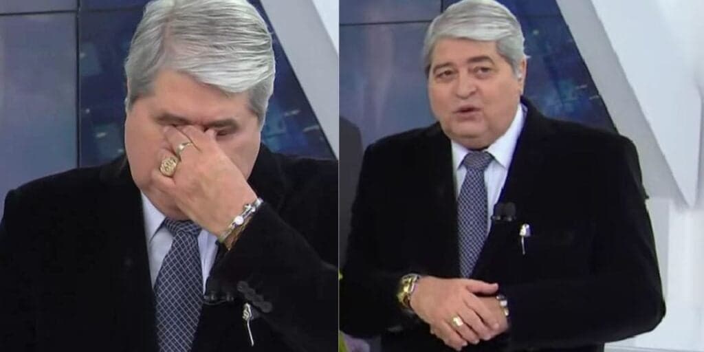 O choro de Datena ao perder o chão ao vivo na Band e entregar o motivo: “Eu não mereço”