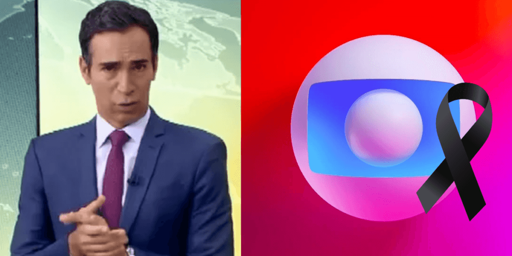 O choro de César Tralli ao vivo no Jornal Hoje após confirmar morte de colega da Globo: "Uma notícia muito triste"