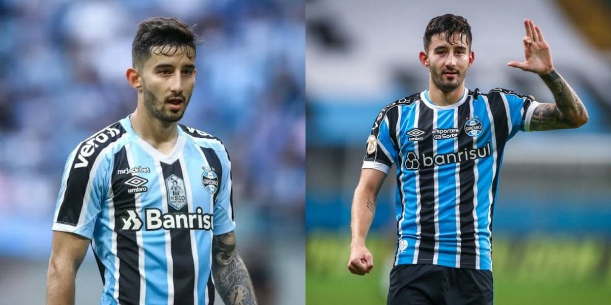 Mathías Villasanti, craque do Grêmio (Montagem TV Foco).