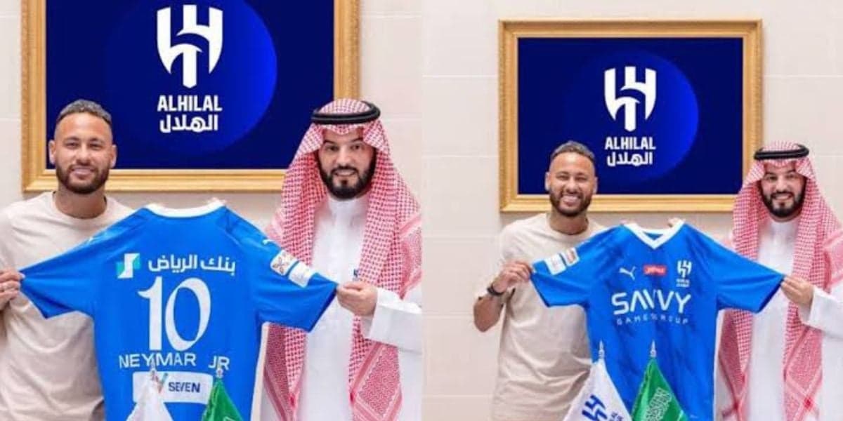 Neymar, camisa 10 do Al-Hilal (Foto - Montagem TV Foco).