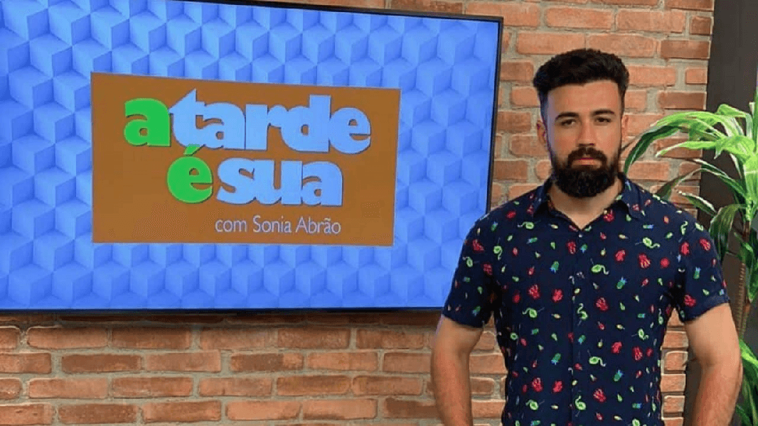 Bruno Tálamo em 'A Tarde é Sua' (Foto: Reprodução/ Internet)
