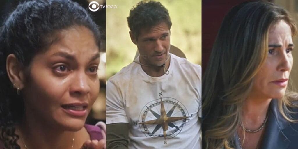 Terra e Paixão - Aline cai em golpe macabro, Vinícius dá 'facada' em Antônio e Irene desmascara Luigi