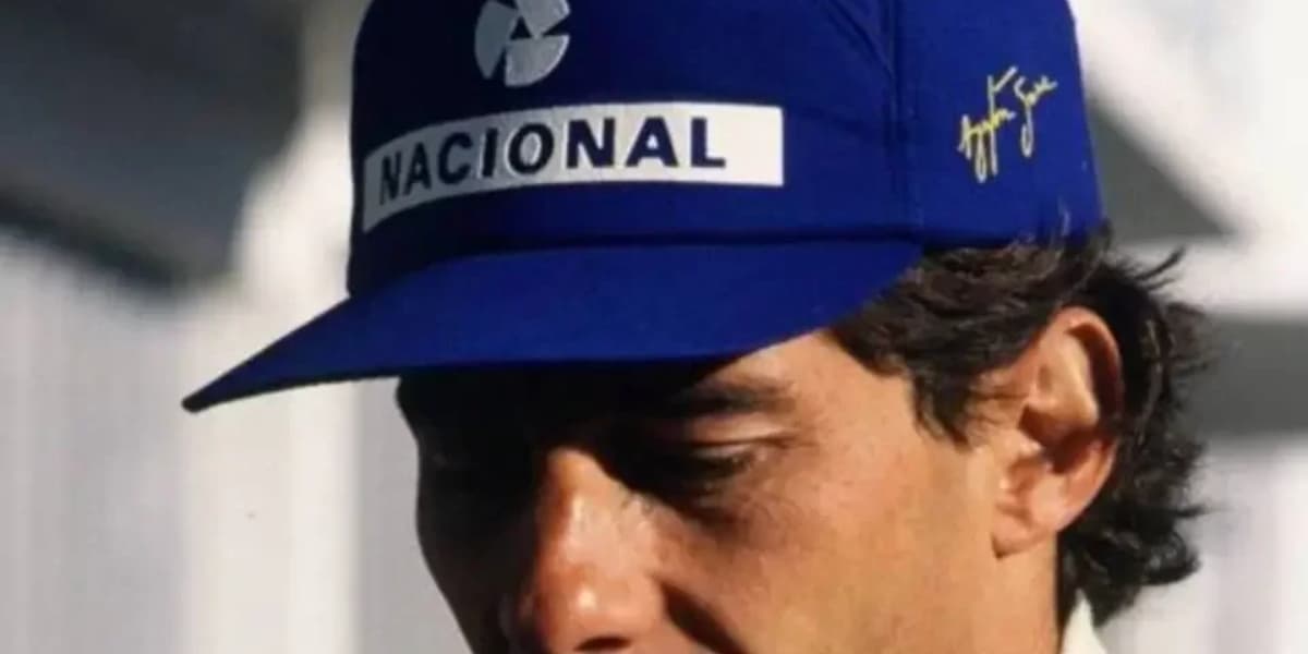 Ayrton Senna com patrocínio da marca (Foto: Reprodução/Nelson Coelho)