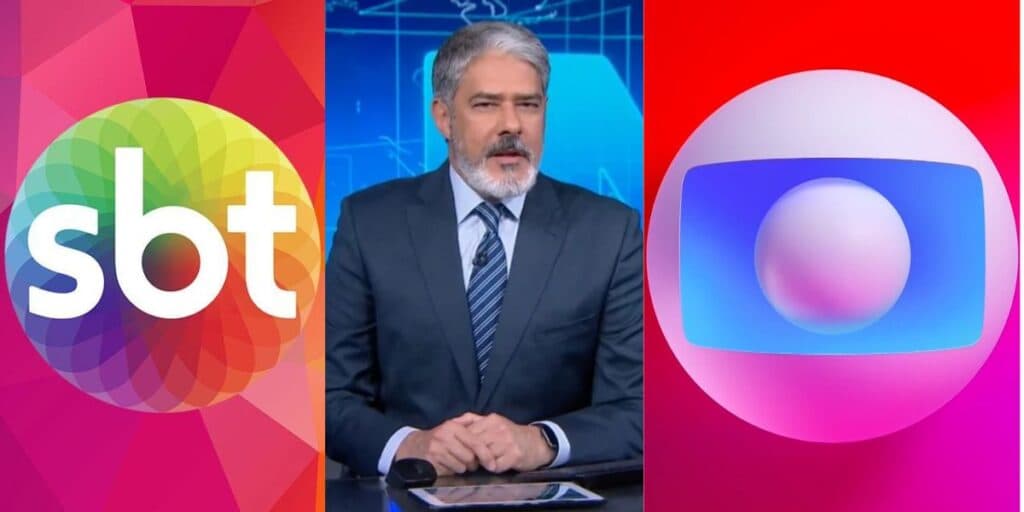 "Problema de cabeça, pirou": Apresentador do SBT acaba de entregar o que a Globo anda fazendo com Bonner