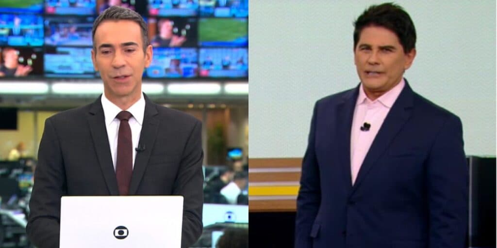 Tralli e César Filho param programas na Globo e na Record simultaneamente com perda que abala o Brasil