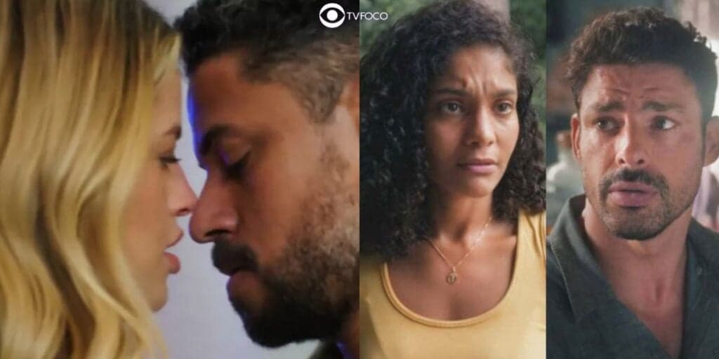 Terra e Paixão - Após sexo ardente com Jonatas, Graça faz Aline dar chilique com Caio: "Traíra"
