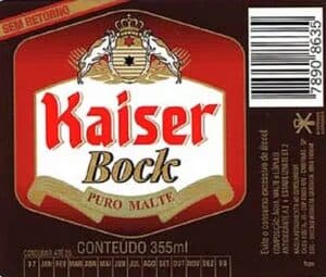 Kaiser Bock, lançada em 1993 também saiu das prateleiras (Foto: Reprodução / Internet) Kaiser Bock, lançada em 1993 também saiu das prateleiras (Foto: Reprodução / Internet)