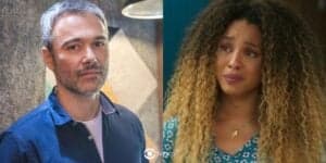 Mauro (Angelo Paes Leme) e Sol (Sheron Menezzes) em Vai na Fé (Foto: Reprodução / Globo / Montagem TV Foco)