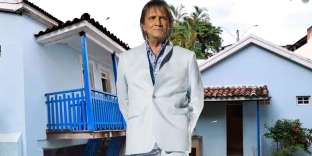 Toda azul, térrea e com piso de madeira: A casa humilde onde Roberto Carlos vivia é difícil de acreditar