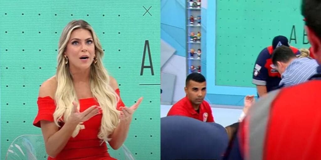 Comentarista deixa Jogo Aberto às pressas de maca, bombeiros são convocados e Renata Fan surta: "E agora?"