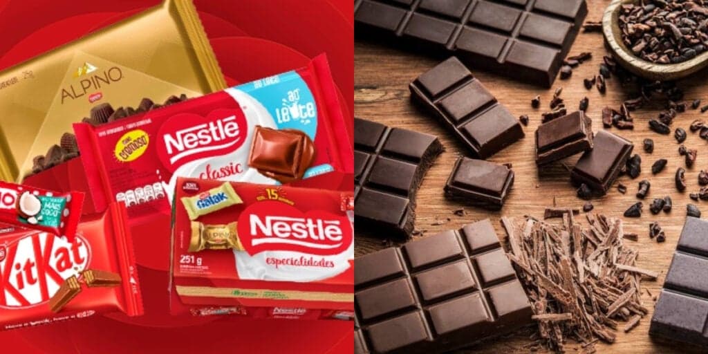 Chocolate, rival da Nestle, e a venda proibida pela Anvisa por presença de fragmentos de vidro