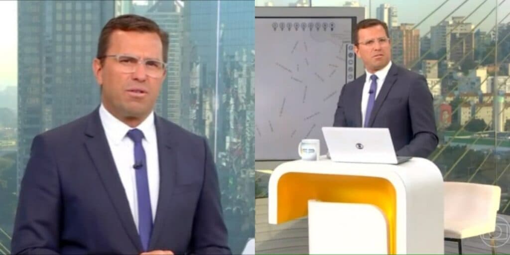 Bocardi acaba de ter jornal interrompido e perde o chão com invertida de Global: "Deixa eu falar uma coisa"