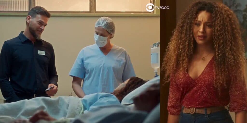 Vai na Fé - Theo vibra depois de servir 'jantar da morte', vê Jenifer agonizar em hospital e debocha de Sol