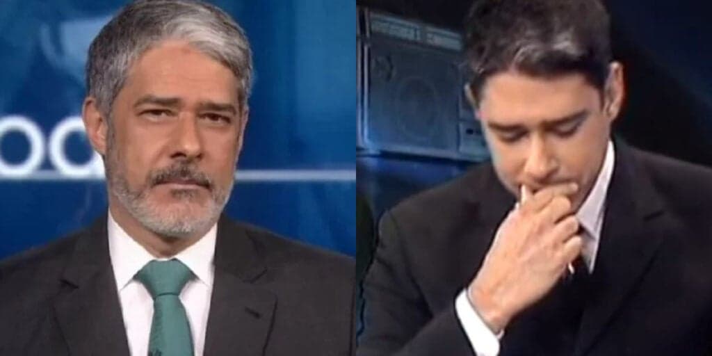 O choro de William Bonner após perder o chão lendo cartinha no JN e perda da voz: "Eu vou concluir"