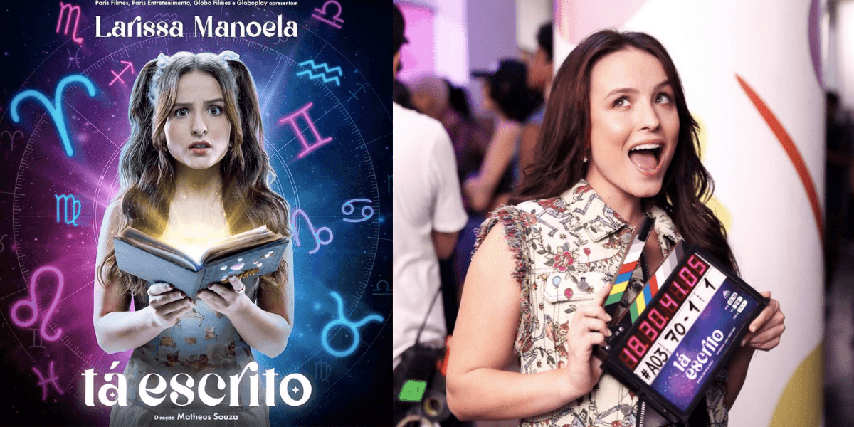 'Tá Escrito' é o novo filme da Larissa Manoela (Reprodução/Montagem TV Foco)