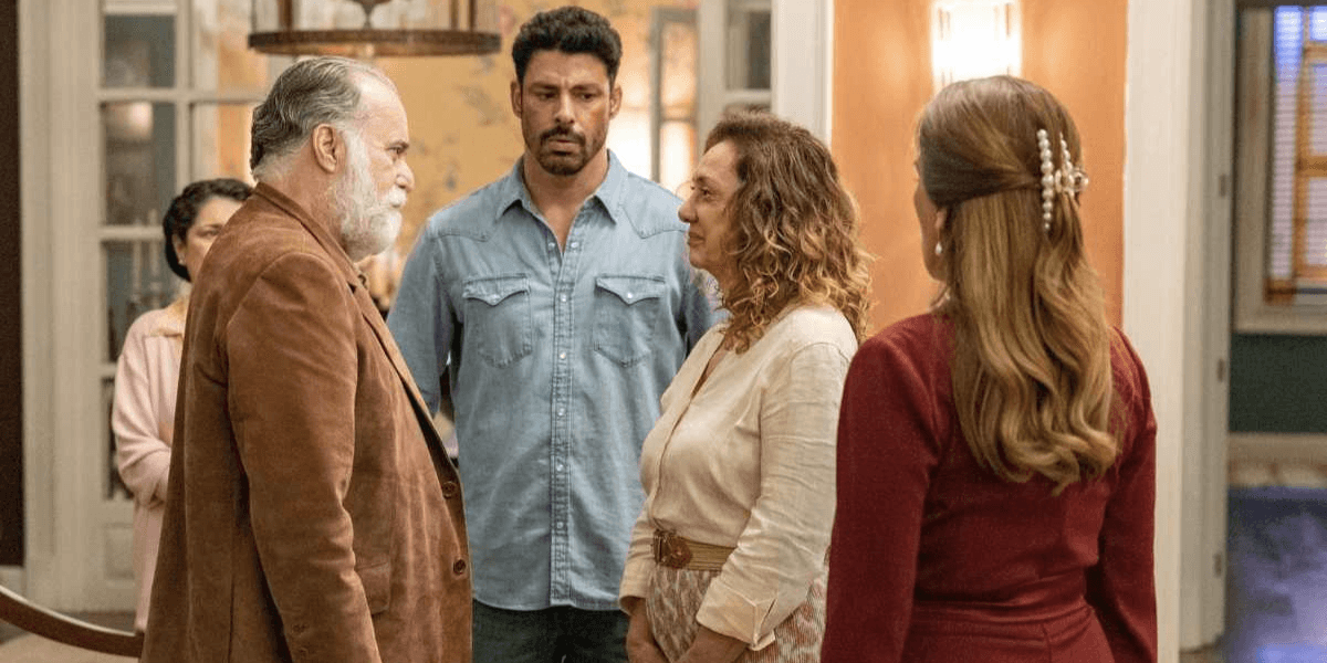 Antônio, Agatha, Caio e Irene (Reprodução/Globo)