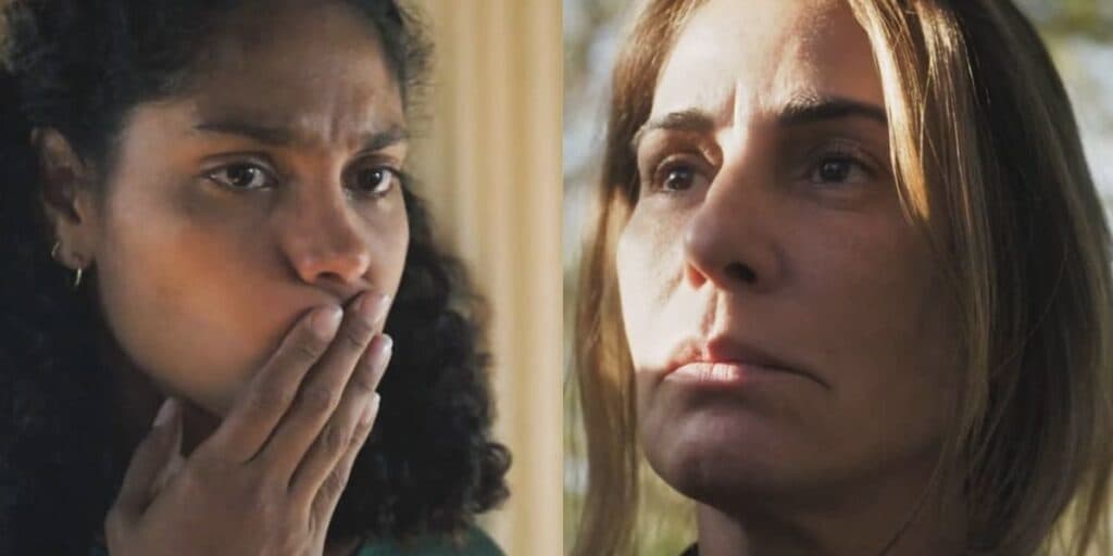 Terra e Paixão: Irene dá apunhalada nas costas de Aline, que cai para trás ao perder TUDO o que tem