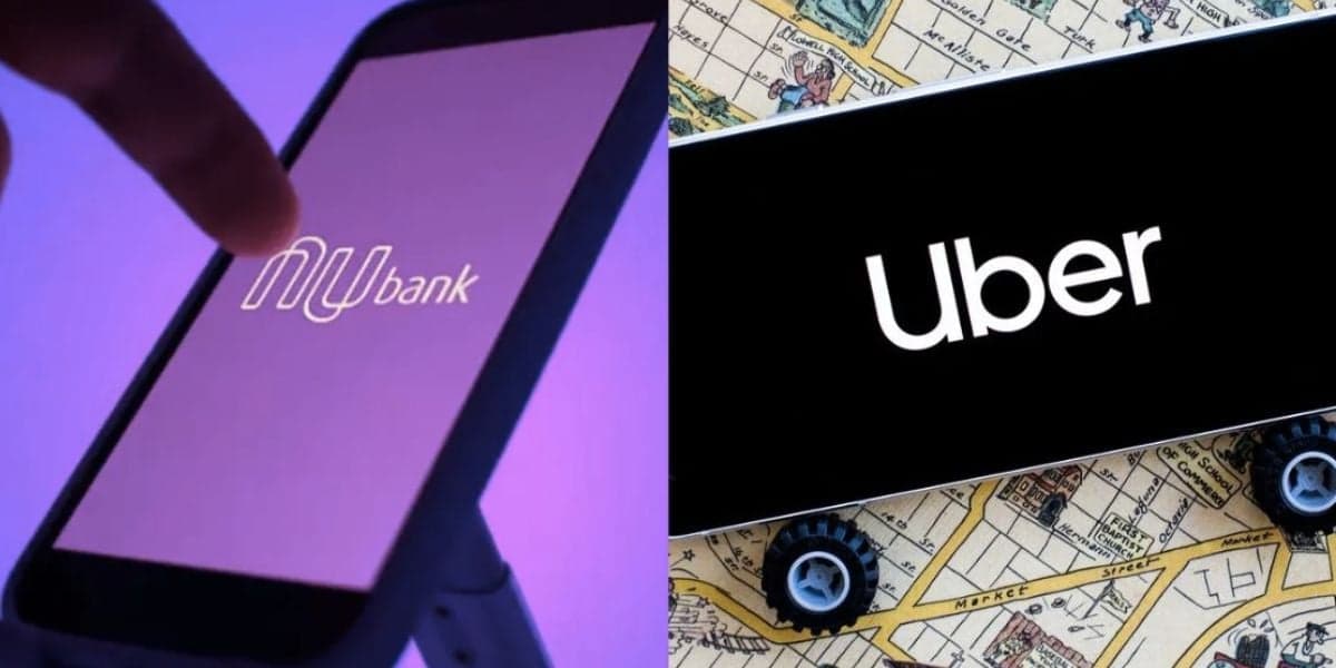 Aplicativo Nubank e Uber (Fotos: Reproduções / Internet) 
