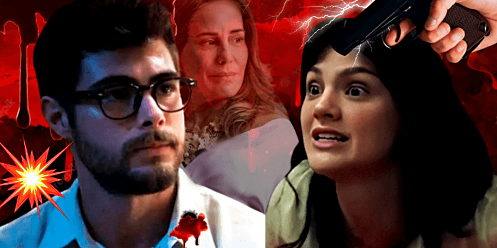 Terra e Paixão: Descontrolada, Petra incarna o instinto assassino de Irene e atira em Hélio: "Eu matei ele"