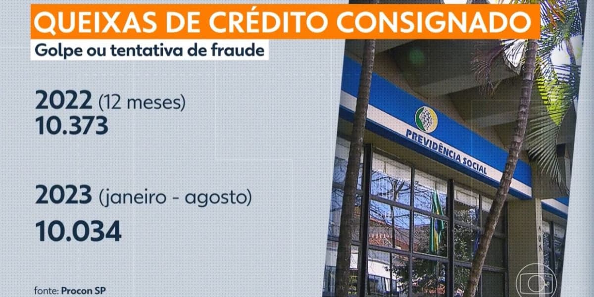 Dados dos golpes envolvendo o INSS (Foto: Reprodução / SP1 da Globo)