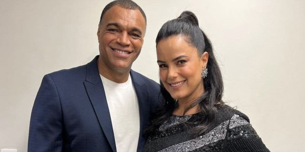Luciele Di Camargo e Denílson (Foto: Reprodução / Instagram)