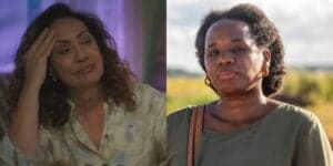Agatha (Eliane Giardini) será exposta por Jussara (Tati Tiburcio) em "Terra e Paixão" (Foto: Reprodução/TV Globo)