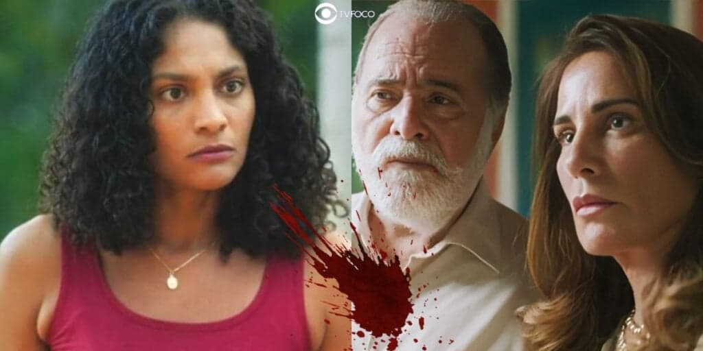 Tragédia em Terra e Paixão - Após ser roubada, Aline tem ataque de fúria e atira contra Antônio e Irene