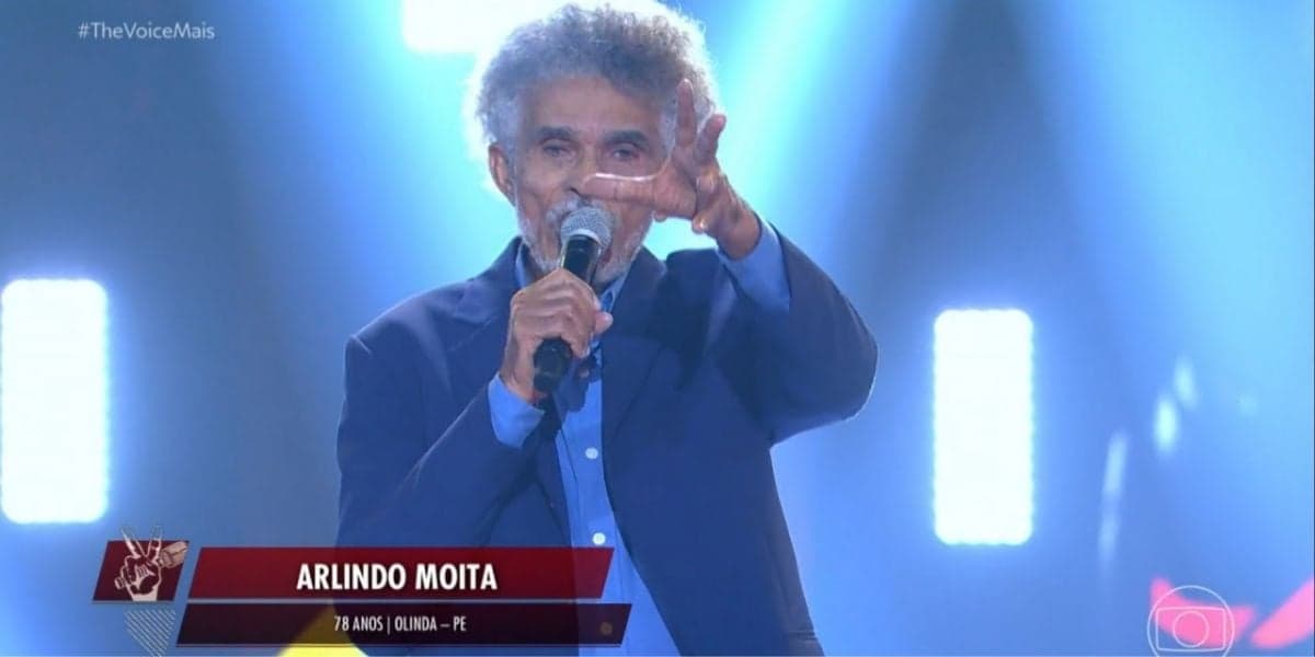 Artindo Moita em sua participação no The Voice+ (Reprodução: Globo)