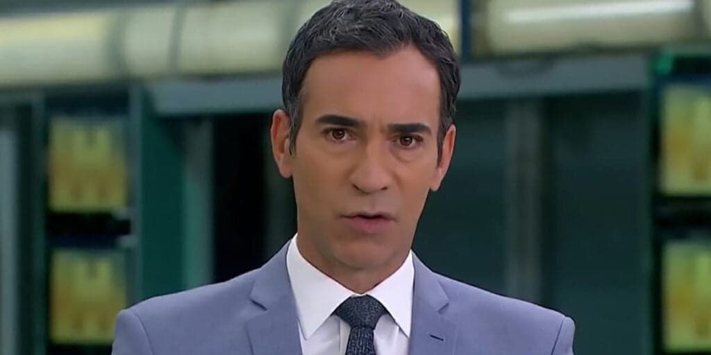 "Numa estrada para o inferno": A fala estarrecedora de César Tralli após notícia difícil de escutar no JH