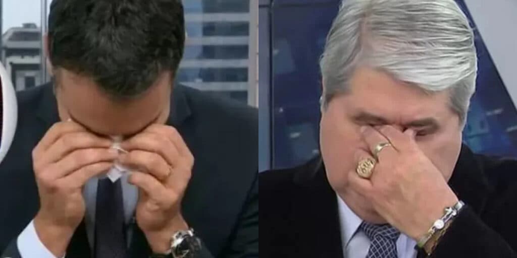 O choro de César Tralli e Datena após perderem o chão com situações na Globo e Band: "Eu jamais pensei"