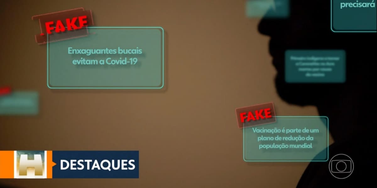 Reportagem do "Jornal Hoje" sobre fake news (Foto: Reprodução/TV Globo)