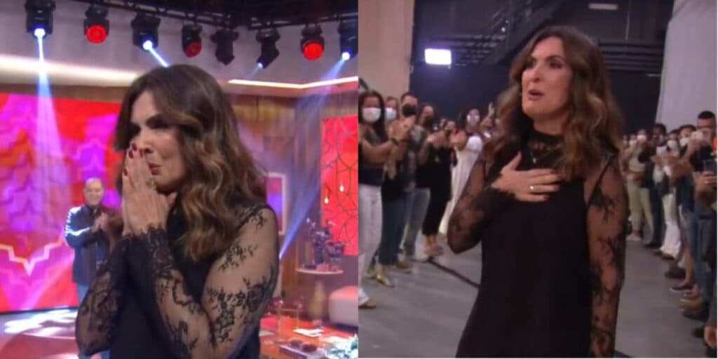 O choro de Fátima Bernardes ao perder chão na porta de estúdio da Globo: “Estou tremendo”