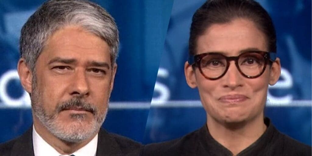 O choro de Bonner e Renata Vasconcellos após perderem o chão com notícia no JN: "Um baque"