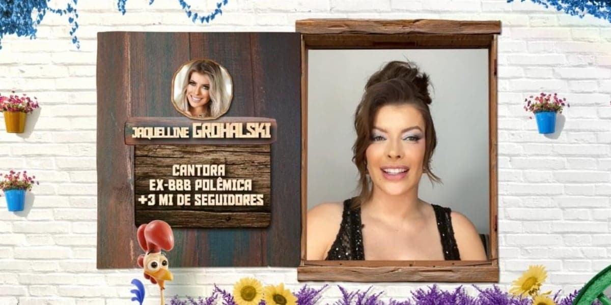 Jaqueline Grohalski está em "A Fazenda 15" (Foto: Divulgação/Record)
