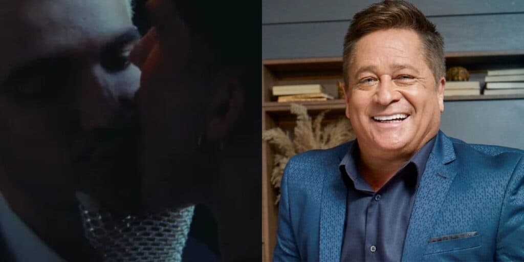 João Guilherme surge lambendo cantor famoso em vídeo e sobra para Leonardo: “Vai infartar”