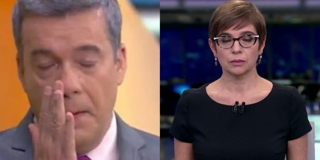 O choro de Renata Lo Prete e Roberto Kovalick ao perder o chão com notícia ao vivo na Globo: “Sai dessa vida”