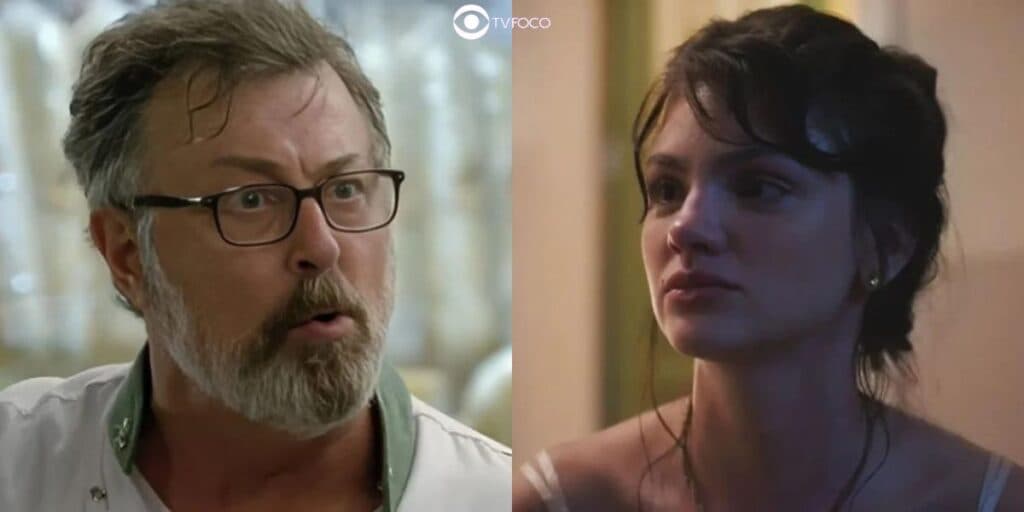 Terra e Paixão - Rodolfo, pai de Franco, entra na trama despertando a fúria de Petra: "Abusador"
