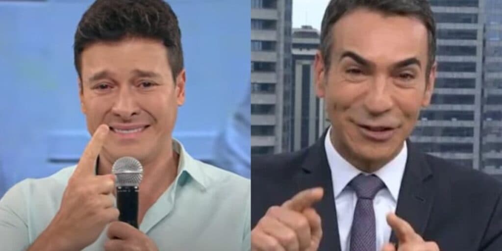 O choro de Tralli, na Globo, e Faro, na Record, ao perder o chão com situação ao vivo: “Vazio no coração”