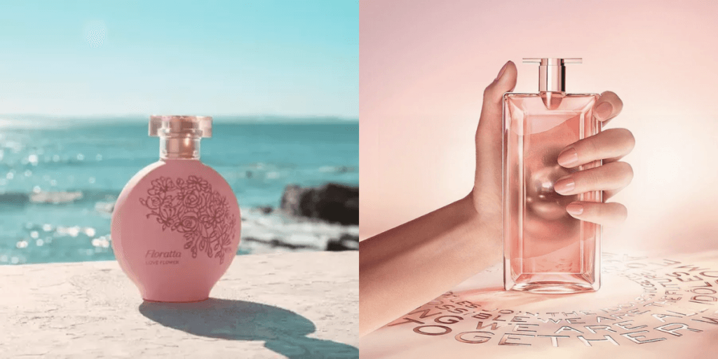 Floratta Lover Flower e Idôle Lancôme (Reprodução/Montagem TV Foco)